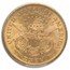 1876-S $20 Liberty Gold Double Eagle AU-58 PCGS