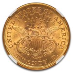 1876-S $20 Liberty Gold Double Eagle MS-60 NGC