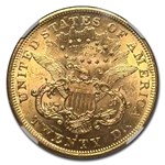 1876-S $20 Liberty Gold Double Eagle MS-61 NGC