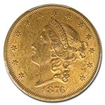 1876-S $20 Liberty Gold Double Eagle MS-61 PCGS