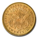 1876-S $20 Liberty Gold Double Eagle MS-62 PCGS CAC