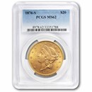 1876-S $20 Liberty Gold Double Eagle MS-62 PCGS
