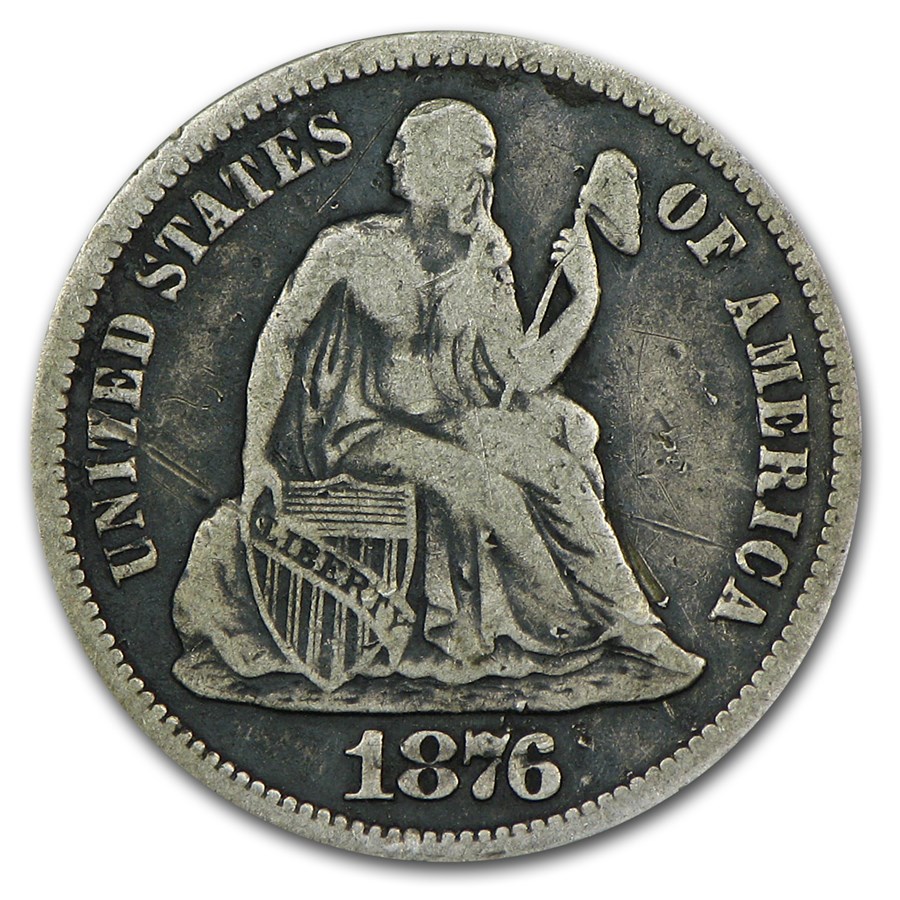 1876-S Liberty Seated Dime Fine