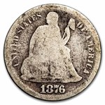 1876-S Liberty Seated Dime Good