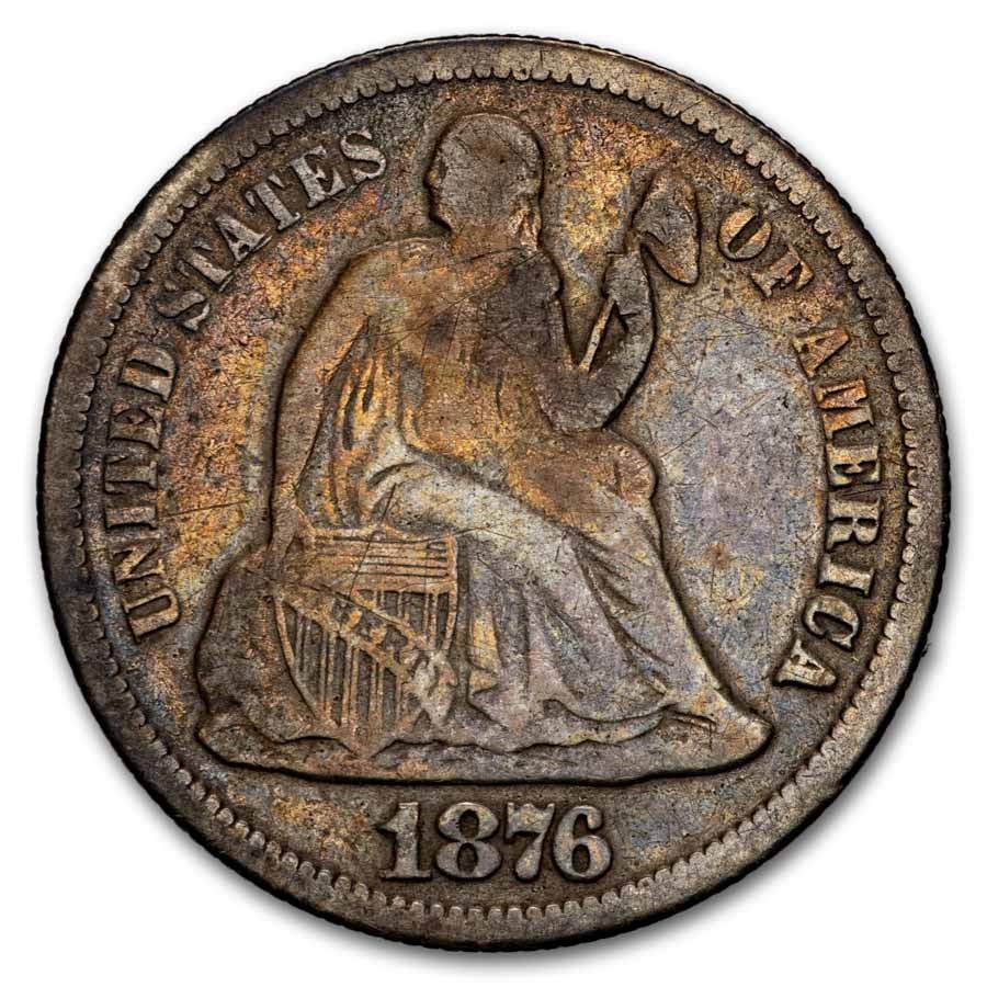 1876-S Liberty Seated Dime Good