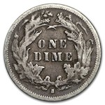 1876-S Liberty Seated Dime VF
