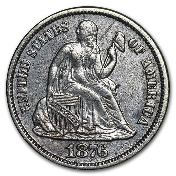 1876-S Liberty Seated Dime XF (Details) 1876-S Liberty Seated Dime XF (Details)