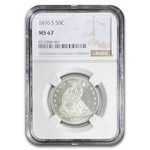 1876-S Liberty Seated Half Dollar MS-67 NGC