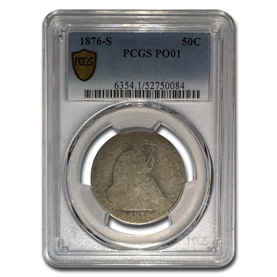 1876-S Liberty Seated Half Dollar Poor-1 PCGS