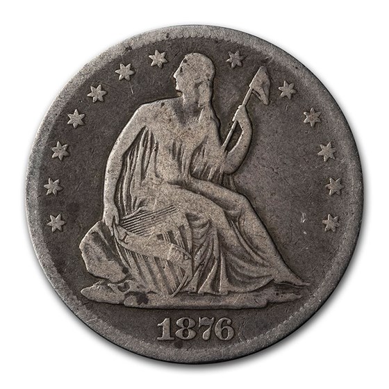 1876-S Liberty Seated Half Dollar VG