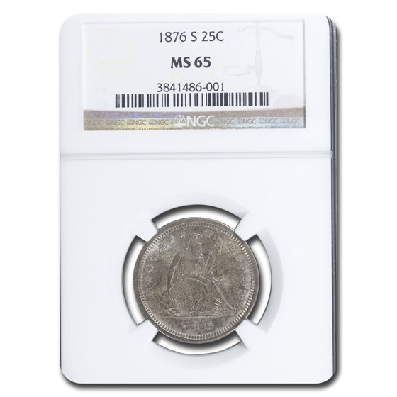 1876-S Liberty Seated Quarter MS-65 NGC 1876-S Liberty Seated Quarter MS-65 NGC