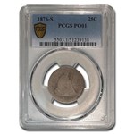 1876-S Liberty Seated Quarter Poor-1 PCGS