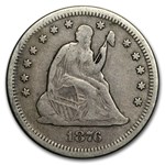 1876-S Liberty Seated Quarter VF
