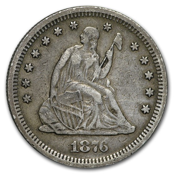 1876-S Liberty Seated Quarter XF