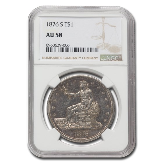 1876-S Trade Dollar AU-58 NGC 1876-S Trade Dollar AU-58 NGC