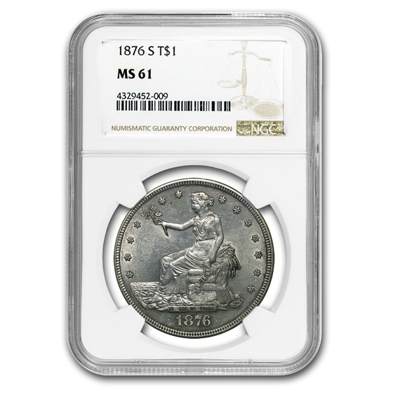 1876-S Trade Dollar MS-61 NGC 1876-S Trade Dollar MS-61 NGC
