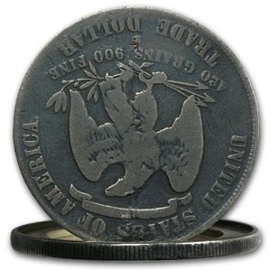 1876-S Trade Dollar Opium Dollar Hinged Box Dollar 1876-S Trade Dollar Opium Dollar Hinged Box Dollar