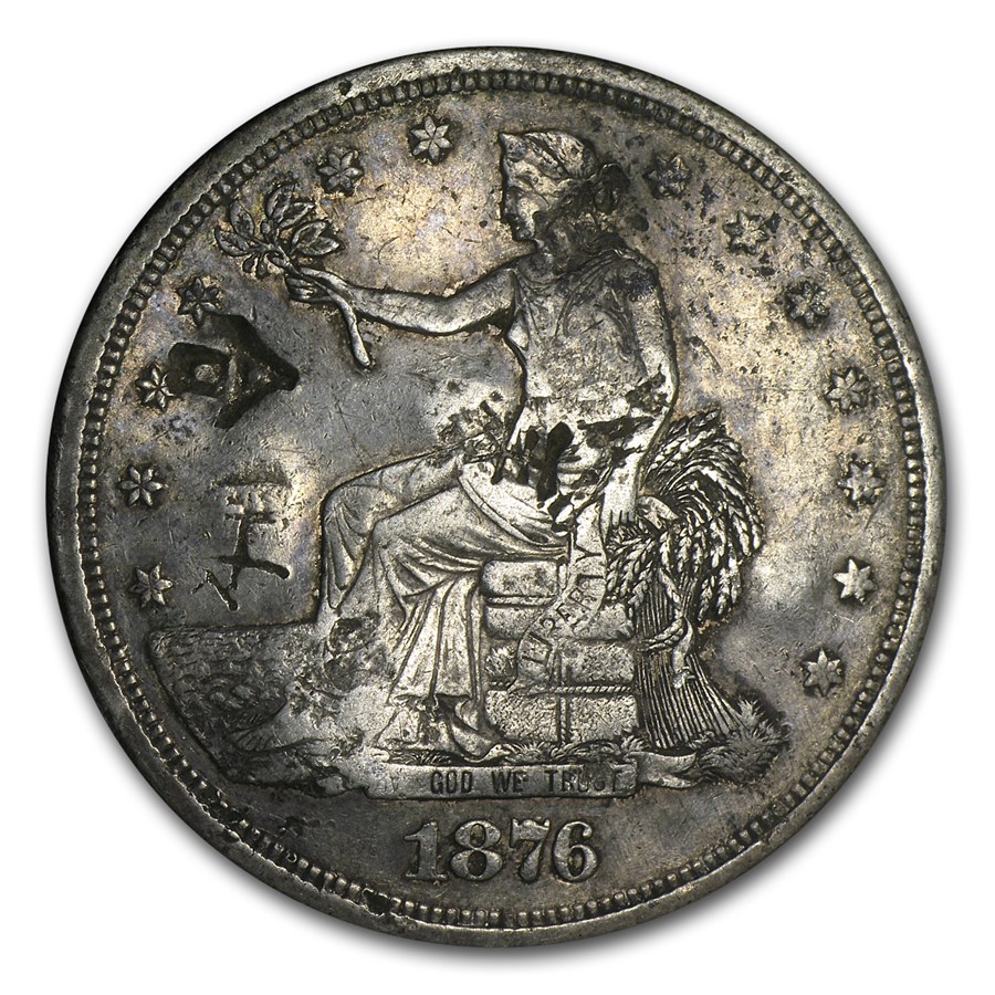 1876-S Trade Dollar XF (Chopmarks)