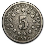 1876 Shield Nickel Good