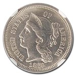 1876 Three Cent Nickel MS-65+ NGC