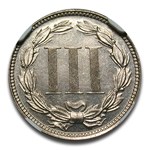 1876 Three Cent Nickel PF-66* Cameo NGC