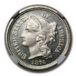 1876 Three Cent Nickel PF-66 Cameo NGC