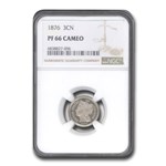 1876 Three Cent Nickel PF-66 Cameo NGC