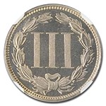 1876 Three Cent Nickel PF-67 Cameo NGC
