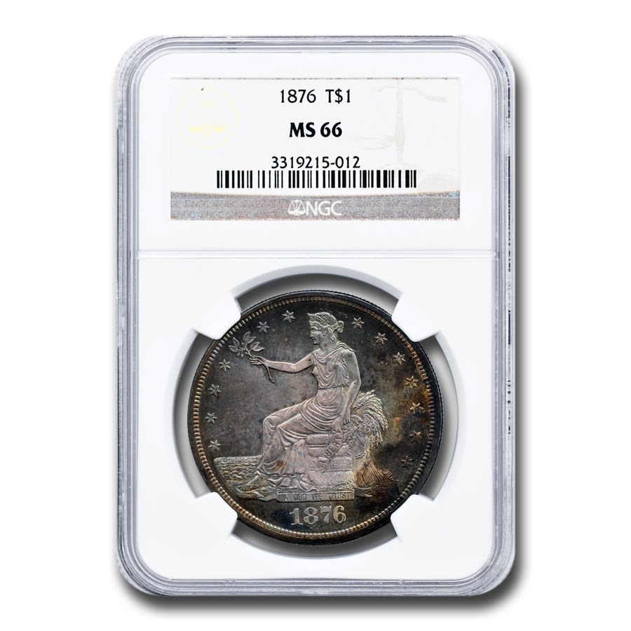 1876 Trade Dollar MS-66 NGC