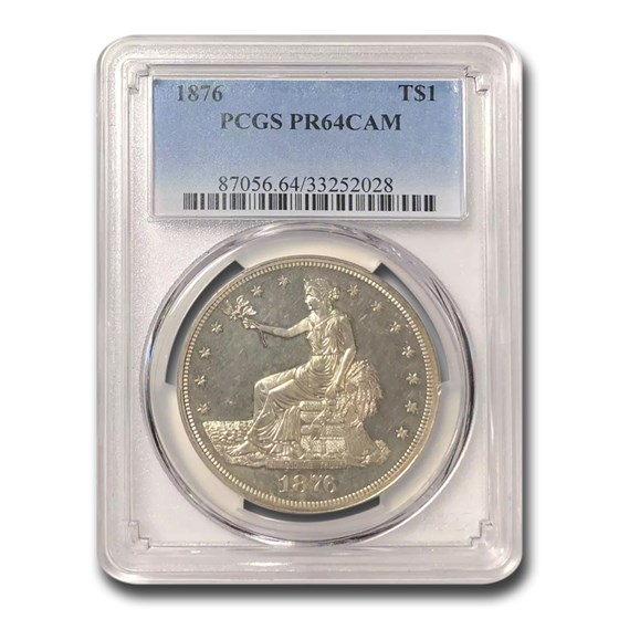 1876 Trade Dollar PR-64 Cameo PCGS 1876 Trade Dollar PR-64 Cameo PCGS