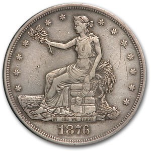 1876 Trade Dollar XF Details (Light Graffiti) 1876 Trade Dollar XF Details (Light Graffiti)
