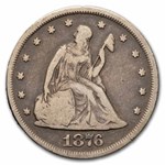 1876 Twenty Cent Piece Fine