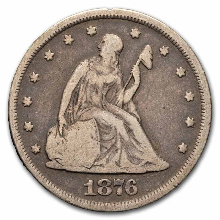 1876 Twenty Cent Piece Fine