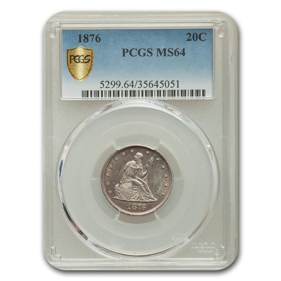 1876 Twenty Cent Piece MS-64 PCGS 1876 Twenty Cent Piece MS-64 PCGS