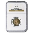 1876 Twenty Cent Piece MS-66 NGC