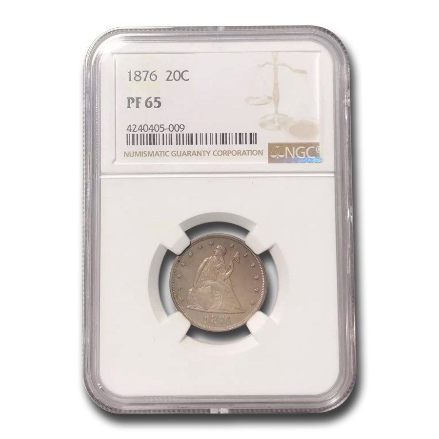 1876 Twenty Cent Piece PF-65 NGC