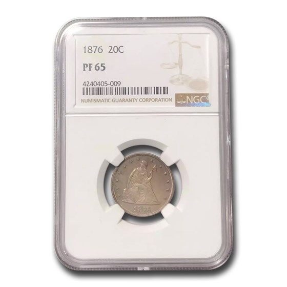 1876 Twenty Cent Piece PF-65 NGC 1876 Twenty Cent Piece PF-65 NGC