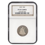 1876 Twenty Cent Piece PF-66 Cameo NGC