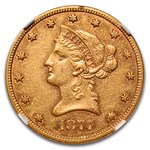 1877 $10 Liberty Gold Eagle AU-55 NGC