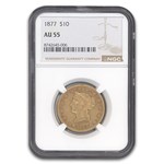 1877 $10 Liberty Gold Eagle AU-55 NGC