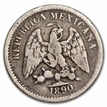 1877-1893 Mexico Silver 5 Centavos Avg Circ (ASW. 0393)