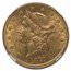 1877 $20 Liberty Gold Double Eagle AU-58 NGC