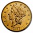 1877 $20 Liberty Gold Double Eagle MS-61 PCGS