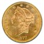 1877 $20 Liberty Gold Double Eagle MS-61 PCGS