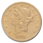 1877-CC $20 Liberty Gold Double Eagle XF-45 PCGS