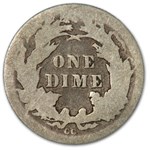 1877-CC Liberty Seated Dime AG
