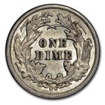 1877-CC Liberty Seated Dime AU