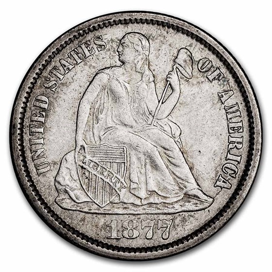 1877-CC Liberty Seated Dime BU Details (Cleaned) 1877-CC Liberty Seated Dime BU Details (Cleaned)