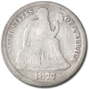 1877-CC Liberty Seated Dime Good 1877-CC Liberty Seated Dime Good