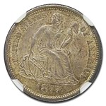 1877-CC Liberty Seated Dime MS-63 NGC CAC